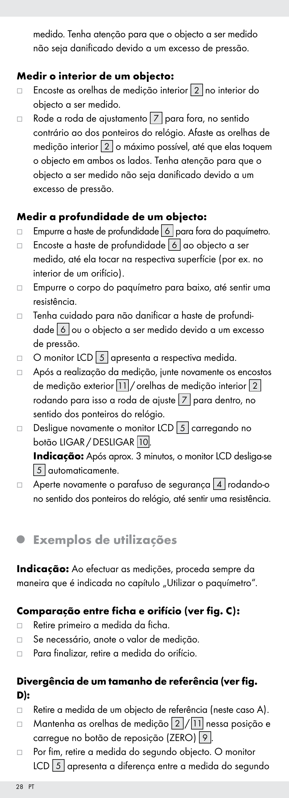 Exemplos de utilizações | Powerfix Z22855 User Manual | Page 28 / 50