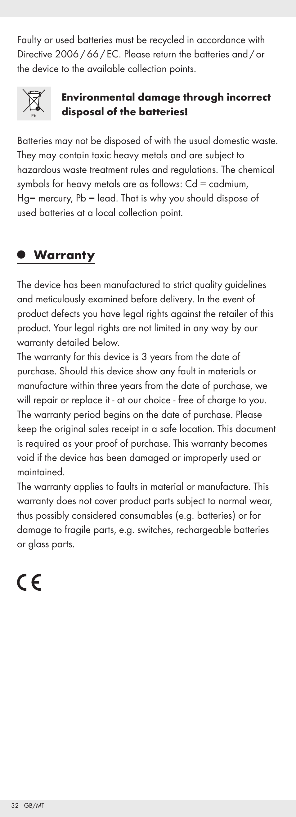 Warranty | Powerfix Z32118 User Manual | Page 33 / 40