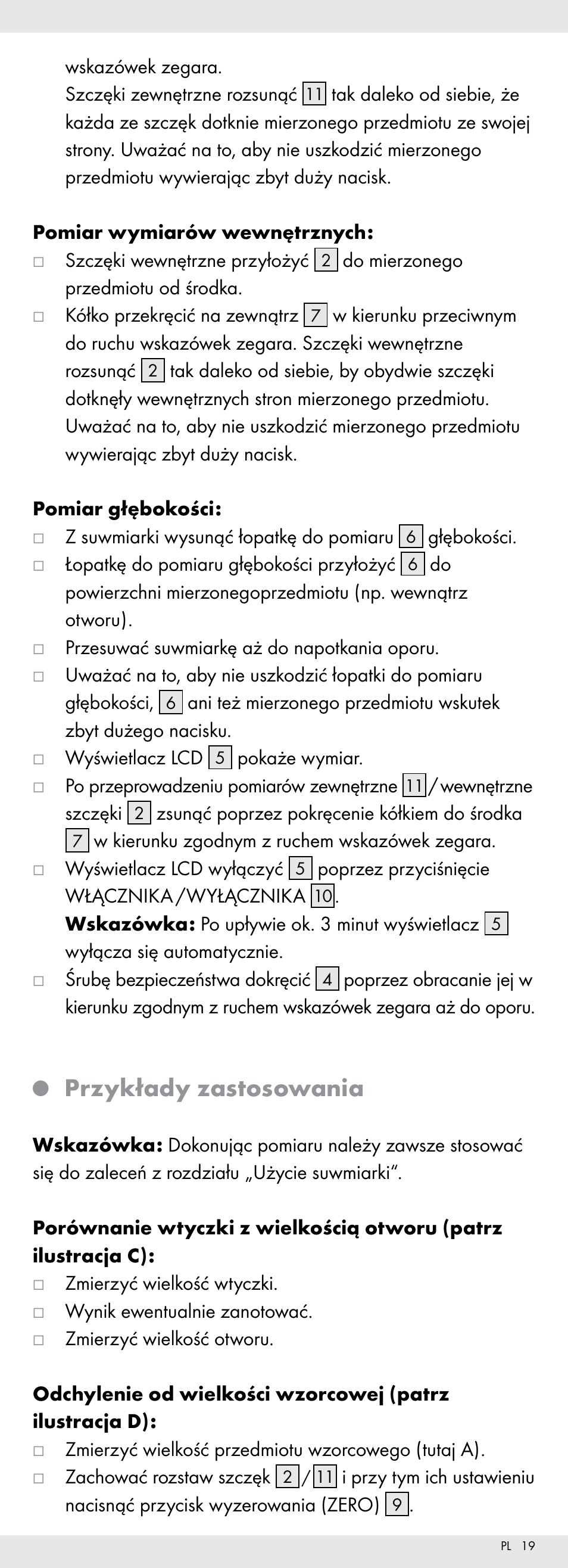 Przykłady zastosowania | Powerfix Z22855 User Manual | Page 19 / 68