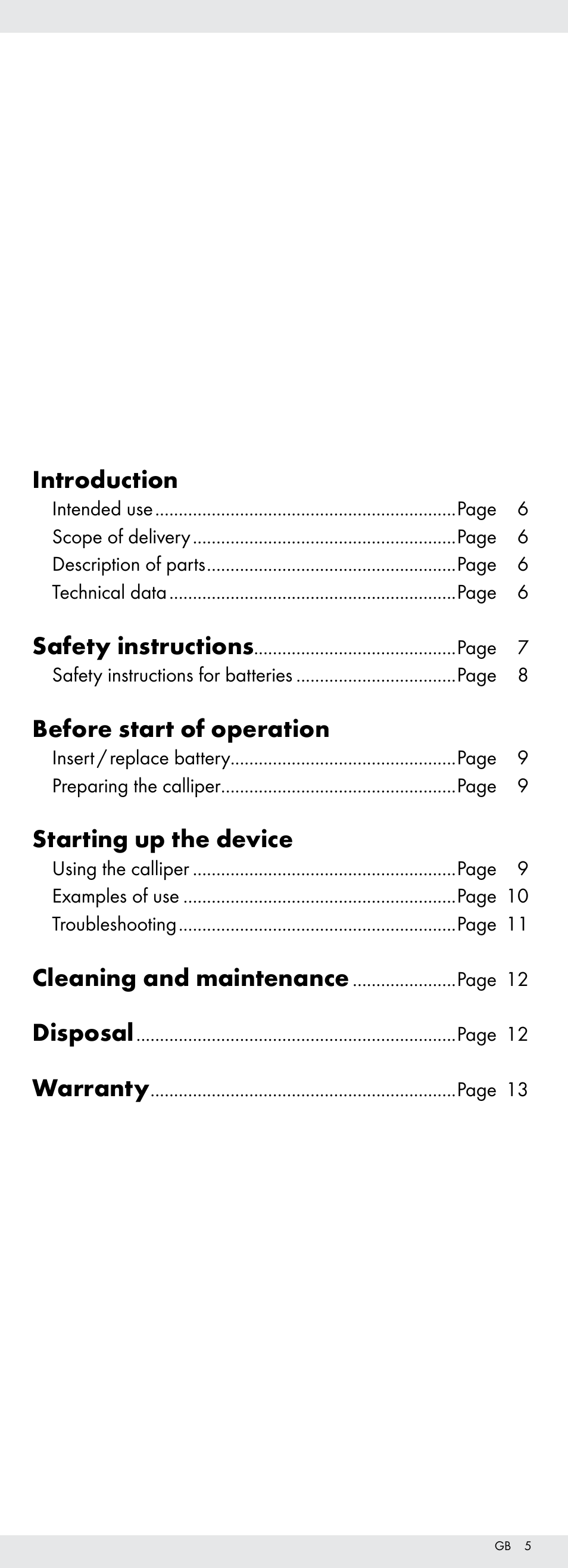 Introduction, Safety instructions, Before start of operation | Starting up the device, Cleaning and maintenance, Disposal, Warranty | Powerfix Z22855 User Manual | Page 5 / 68