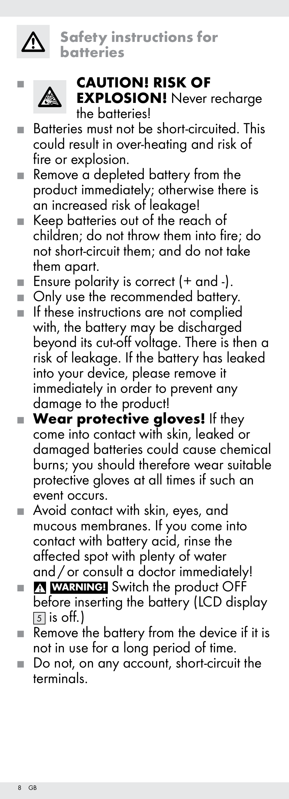 Powerfix Z22855 User Manual | Page 8 / 68