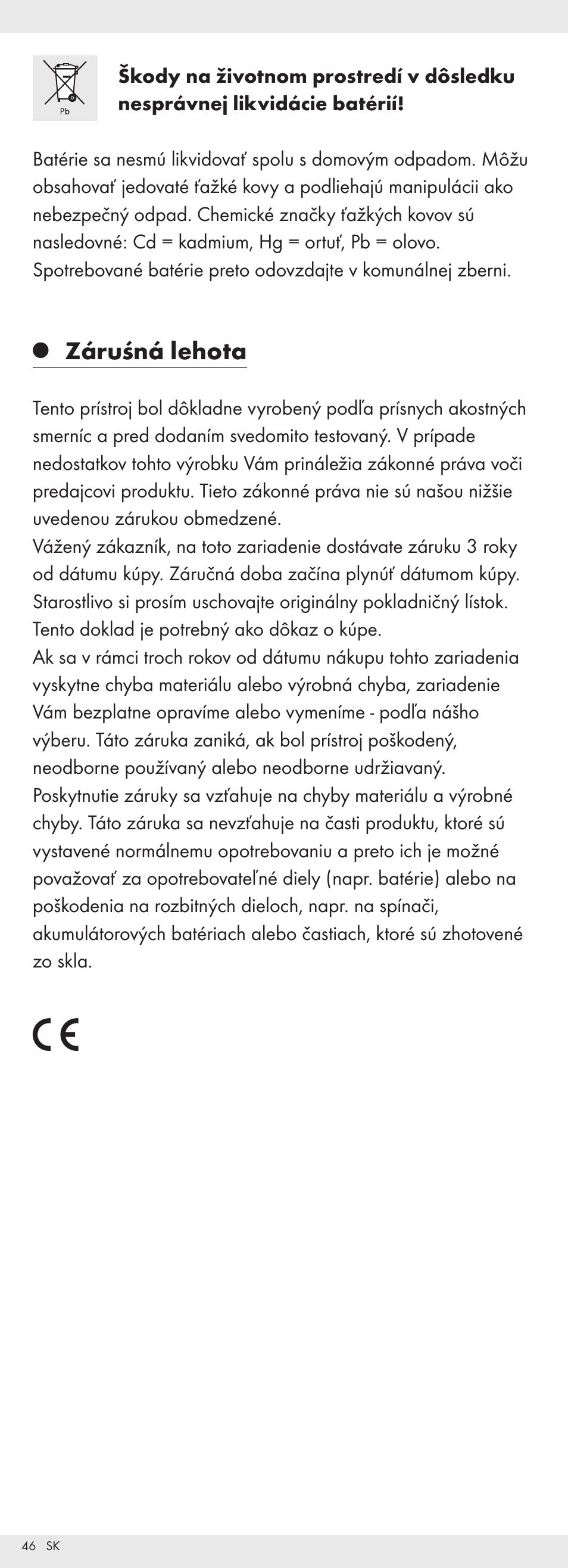 Záruśná lehota | Powerfix Z32118 User Manual | Page 47 / 54