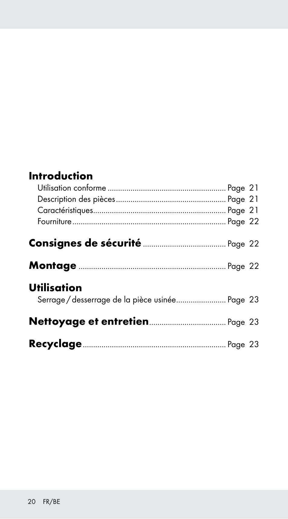 Introduction, Consignes de sécurité, Montage | Utilisation, Nettoyage et entretien, Recyclage | Powerfix Z29760B User Manual | Page 20 / 32