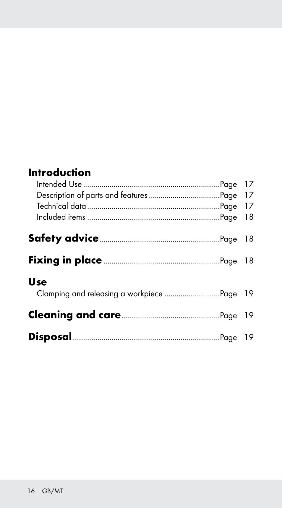 Introduction, Safety advice, Fixing in place | Cleaning and care, Disposal | Powerfix Z29760B User Manual | Page 16 / 24