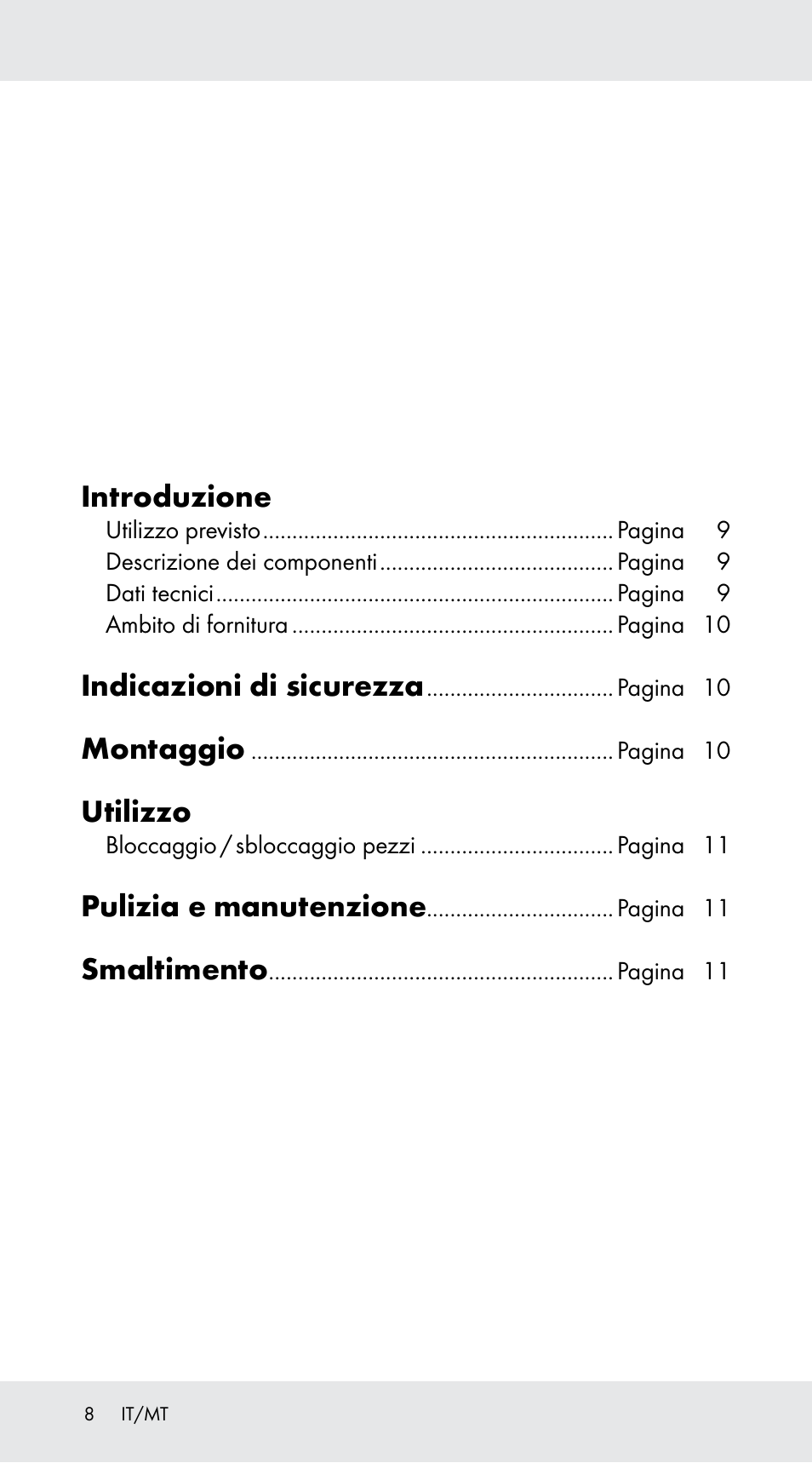 Introduzione, Indicazioni di sicurezza, Montaggio | Utilizzo, Pulizia e manutenzione, Smaltimento | Powerfix Z29760B User Manual | Page 8 / 24