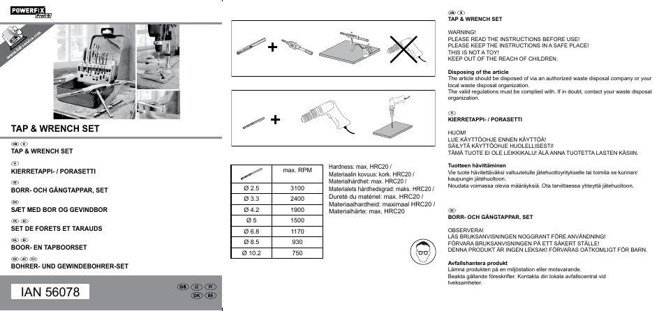 Powerfix Z28395 User Manual | 2 pages