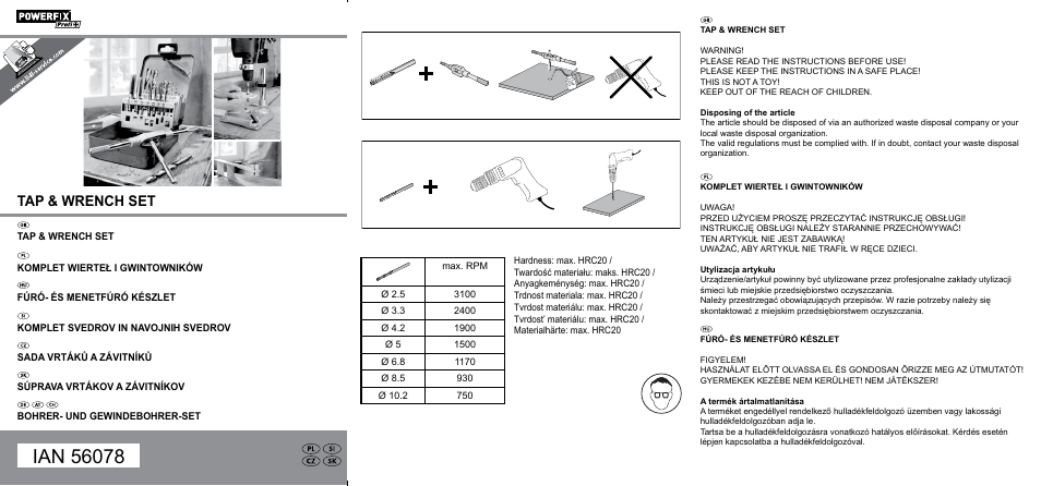 Powerfix Z28395 User Manual | 2 pages