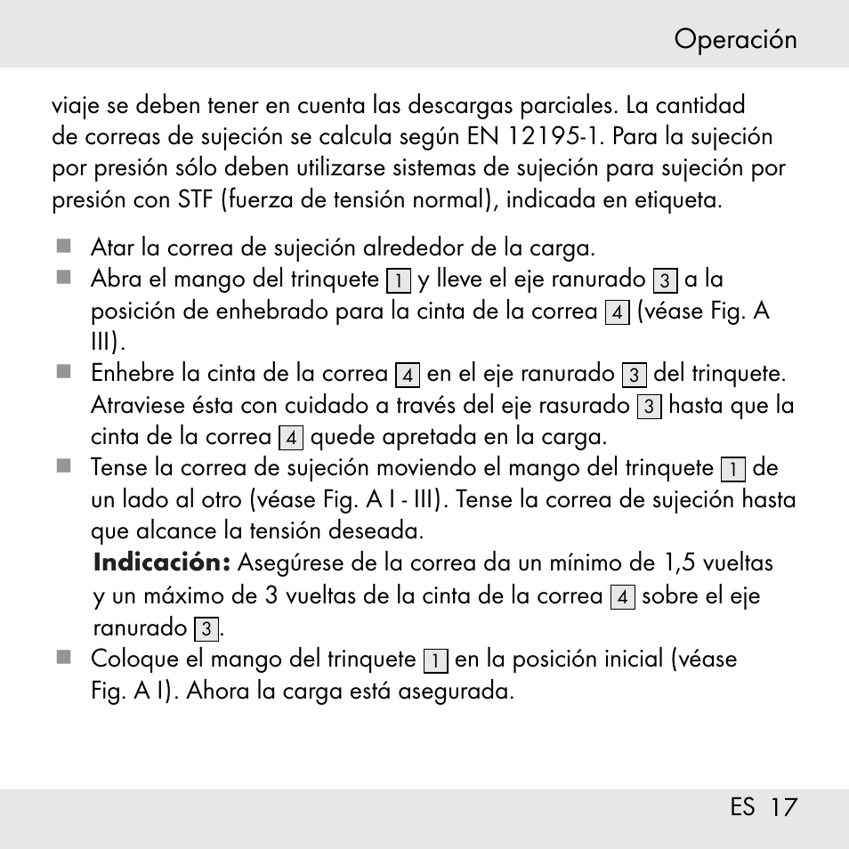 Operación | Powerfix Z31361 User Manual | Page 17 / 80