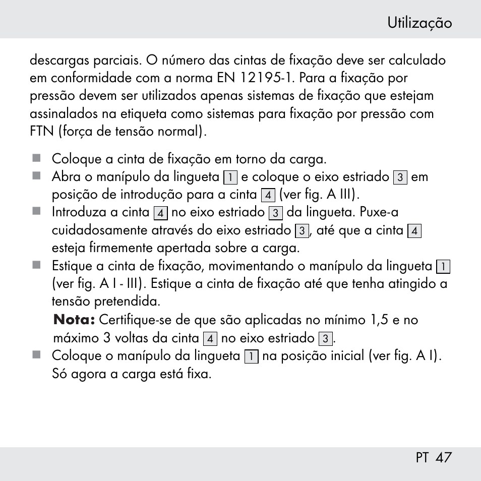 Utilização | Powerfix Z31361 User Manual | Page 47 / 80