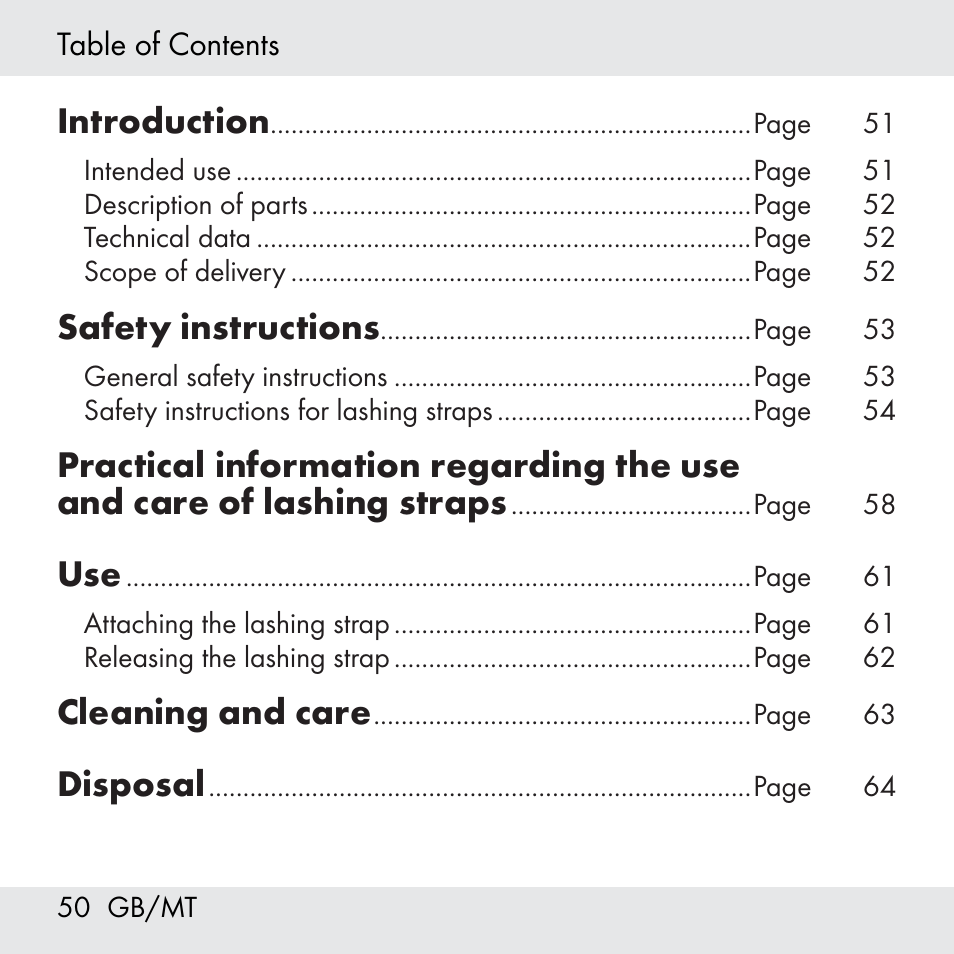 Introduction, Safety instructions, Cleaning and care | Disposal | Powerfix Z31361 User Manual | Page 50 / 80