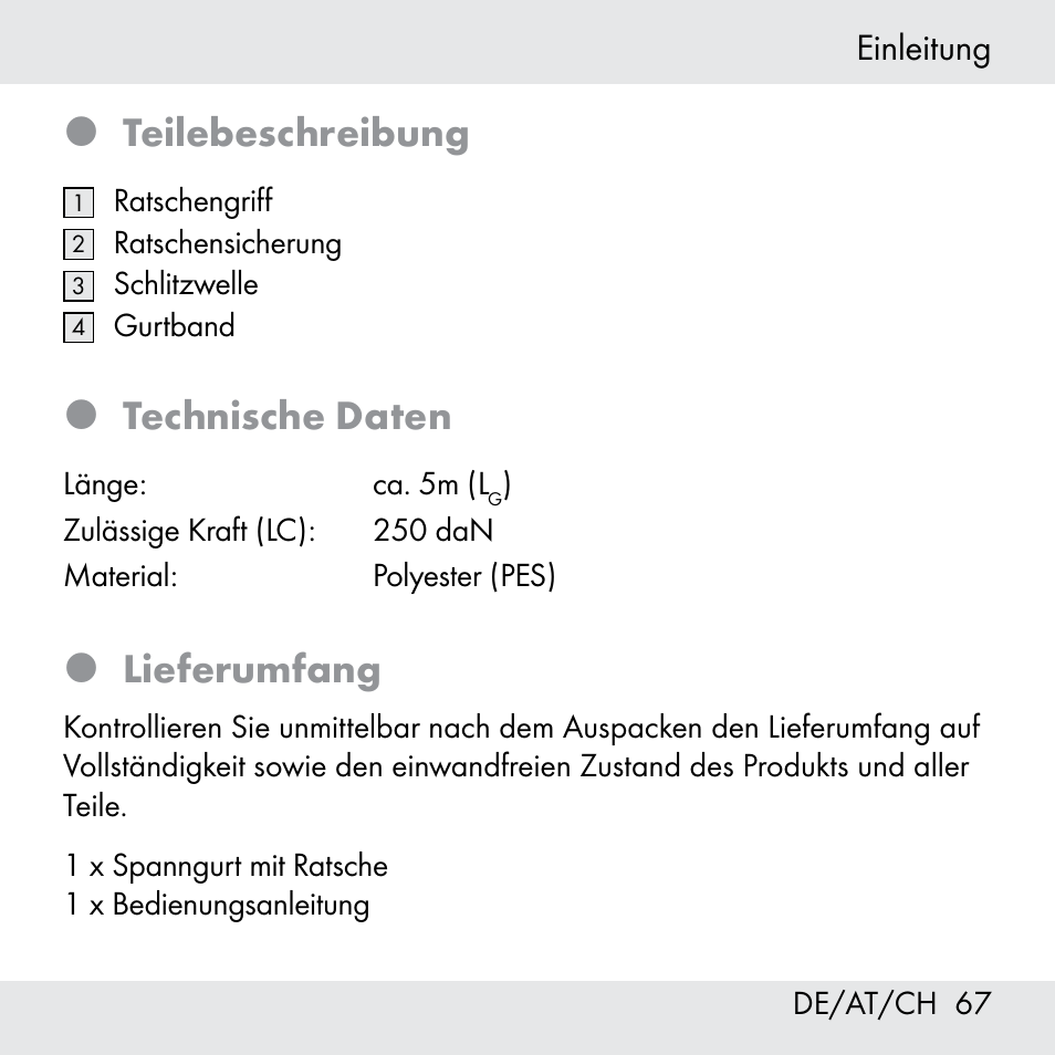 Teilebeschreibung, Technische daten, Lieferumfang | Powerfix Z31361 User Manual | Page 67 / 80