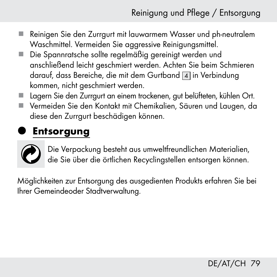 Entsorgung | Powerfix Z31361 User Manual | Page 79 / 80