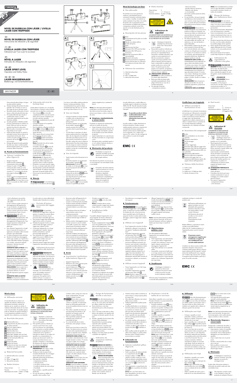 Powerfix Z30859 User Manual | 2 pages