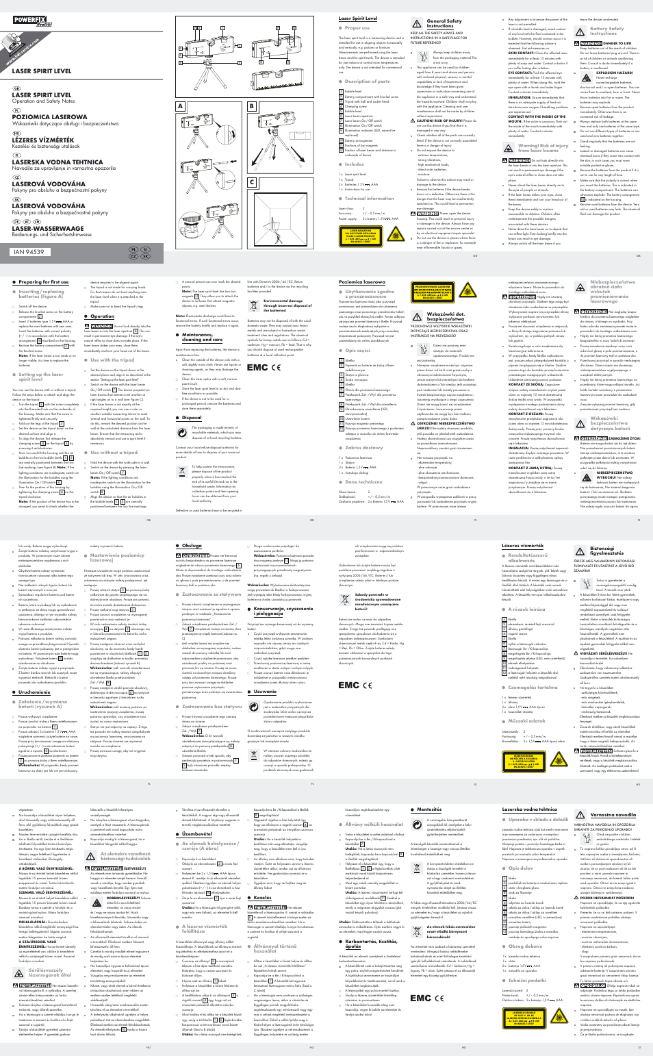 Powerfix Z30859 User Manual | 2 pages