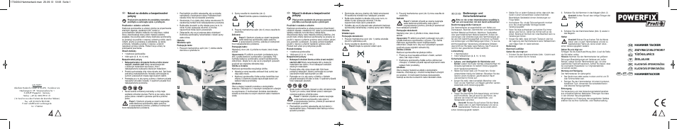 Powerfix Hammer Stapler User Manual | 2 pages