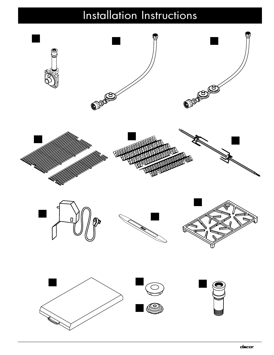 Installation instructions | Dacor OB36 User Manual | Page 13 / 20