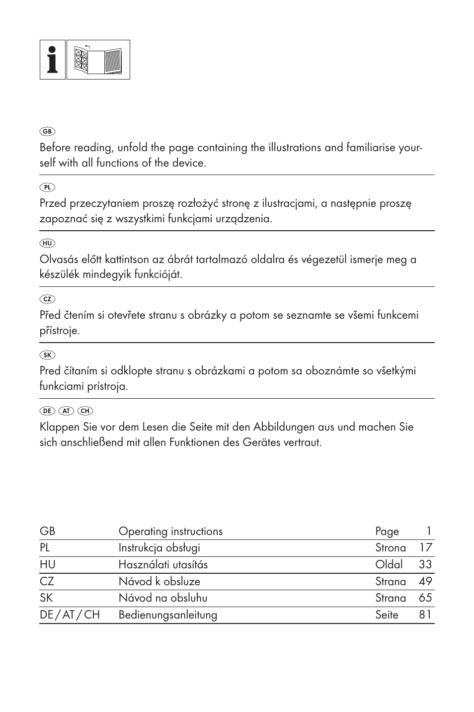 Powerfix PTSI 9 A1 User Manual | Page 2 / 100