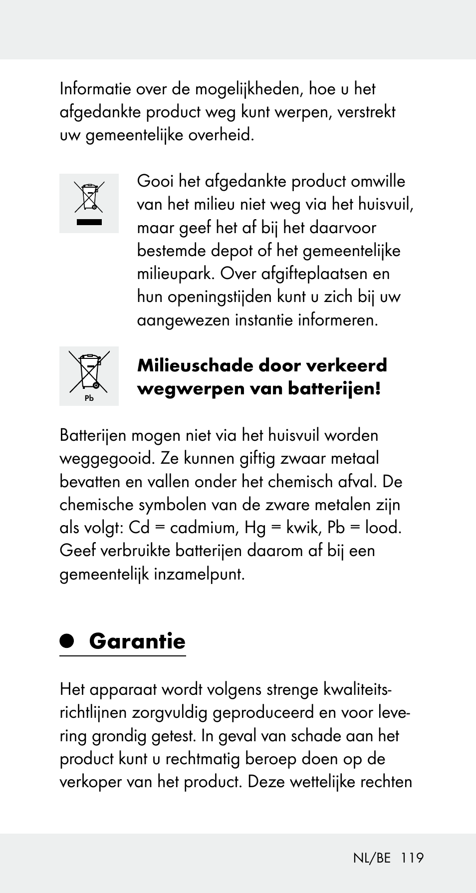 Garantie | Powerfix Z32114 User Manual | Page 119 / 141