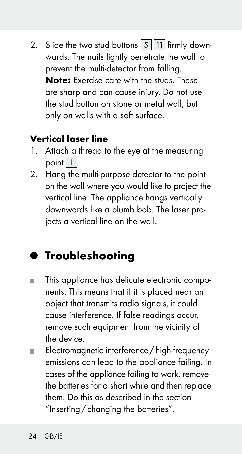 Troubleshooting | Powerfix Z32114 User Manual | Page 24 / 141