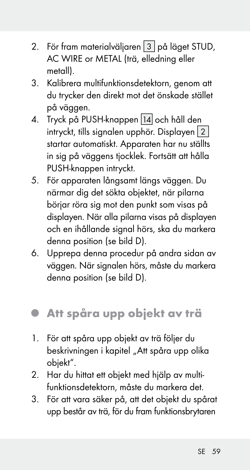 Att spåra upp objekt av trä | Powerfix Z32114 User Manual | Page 59 / 141