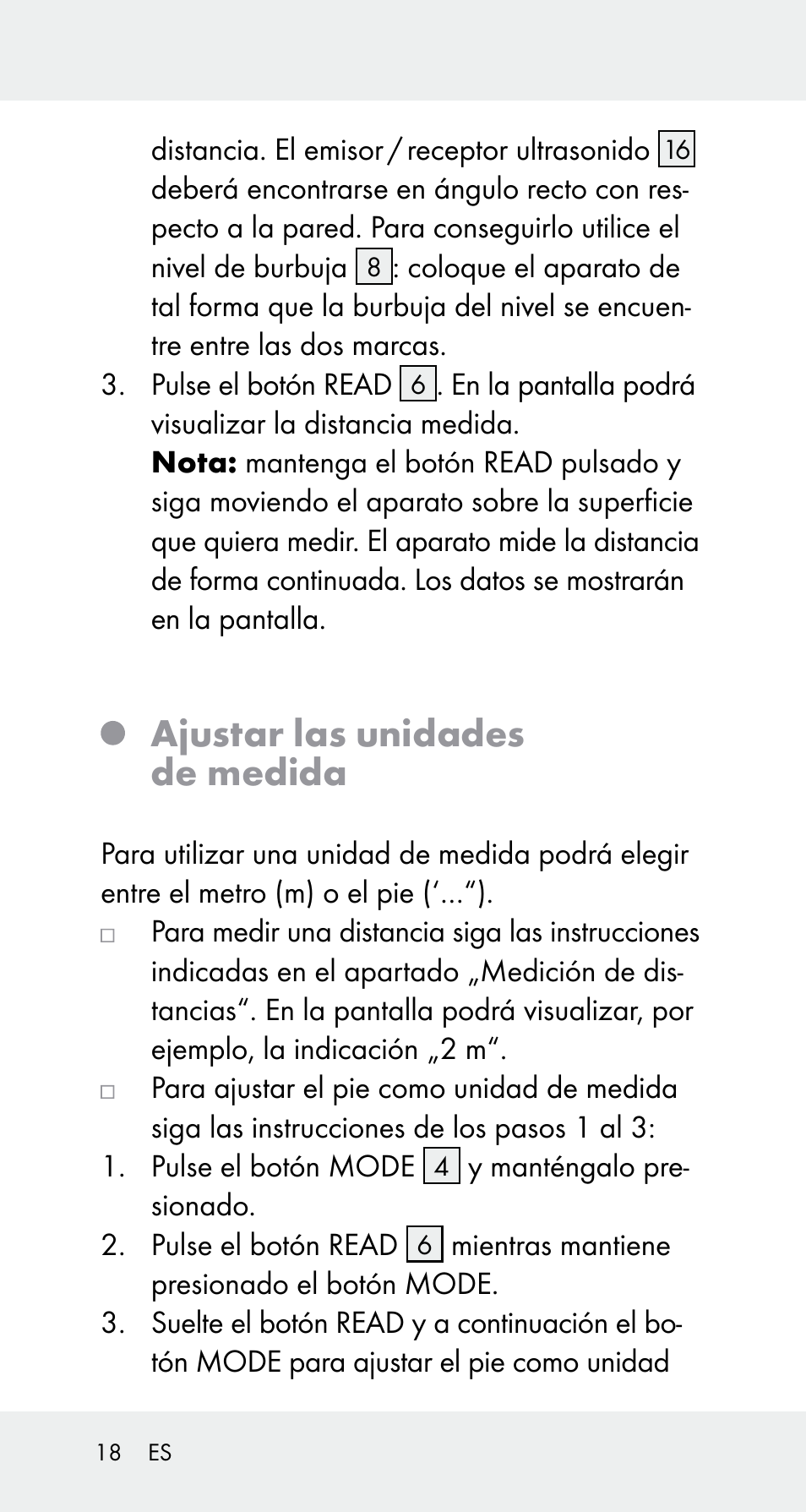 Ajustar las unidades de medida | Powerfix Z32114 User Manual | Page 18 / 106