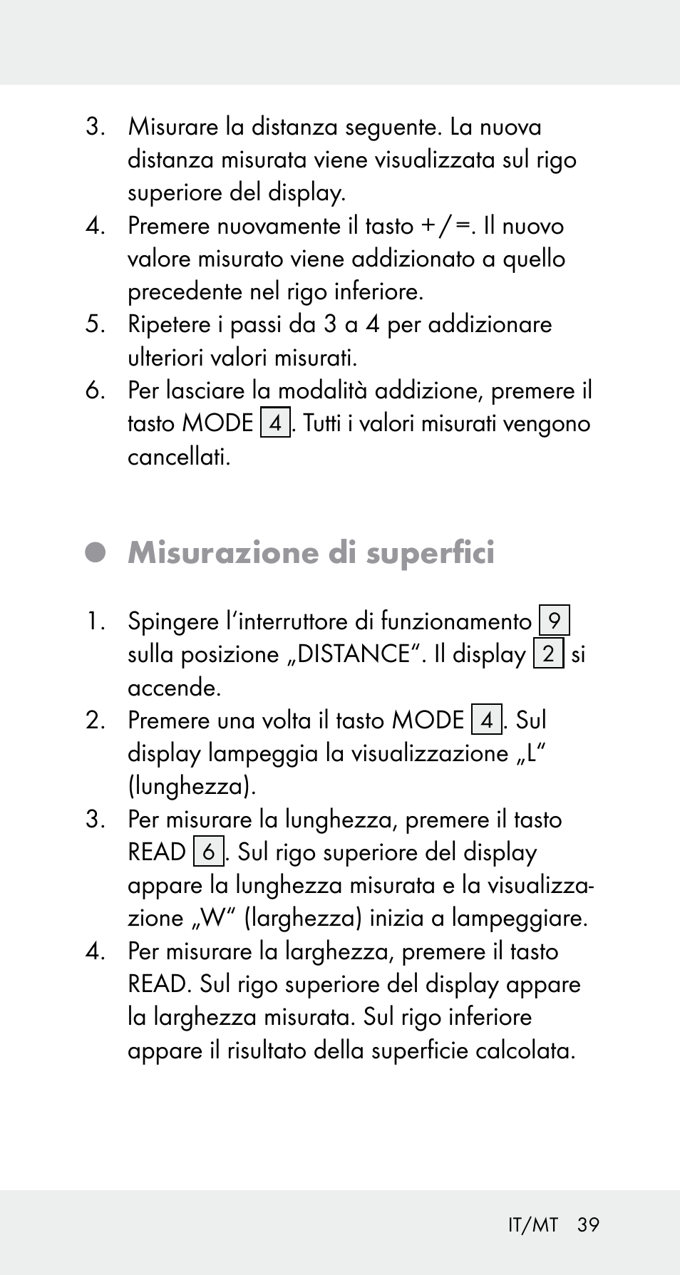 Misurazione di superfici | Powerfix Z32114 User Manual | Page 39 / 106