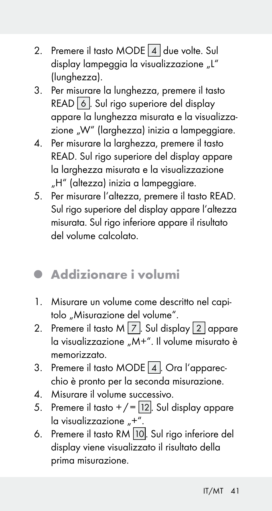 Addizionare i volumi | Powerfix Z32114 User Manual | Page 41 / 106