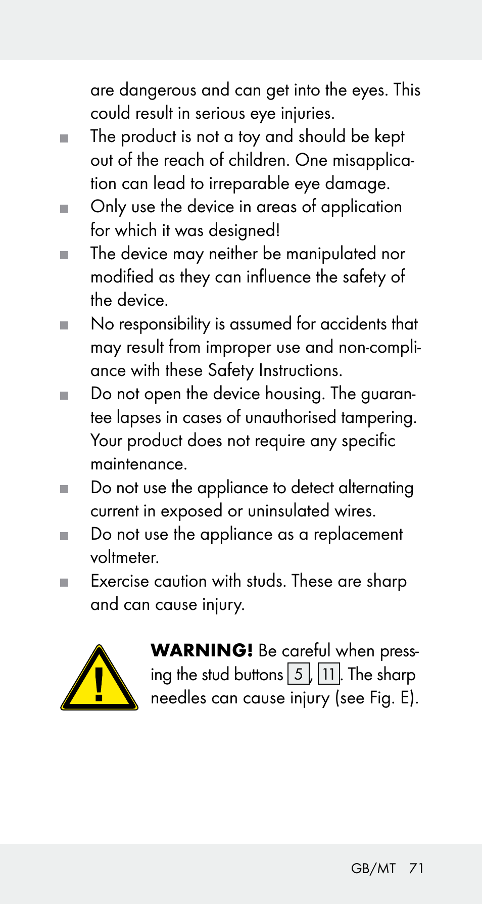 Powerfix Z32114 User Manual | Page 71 / 106
