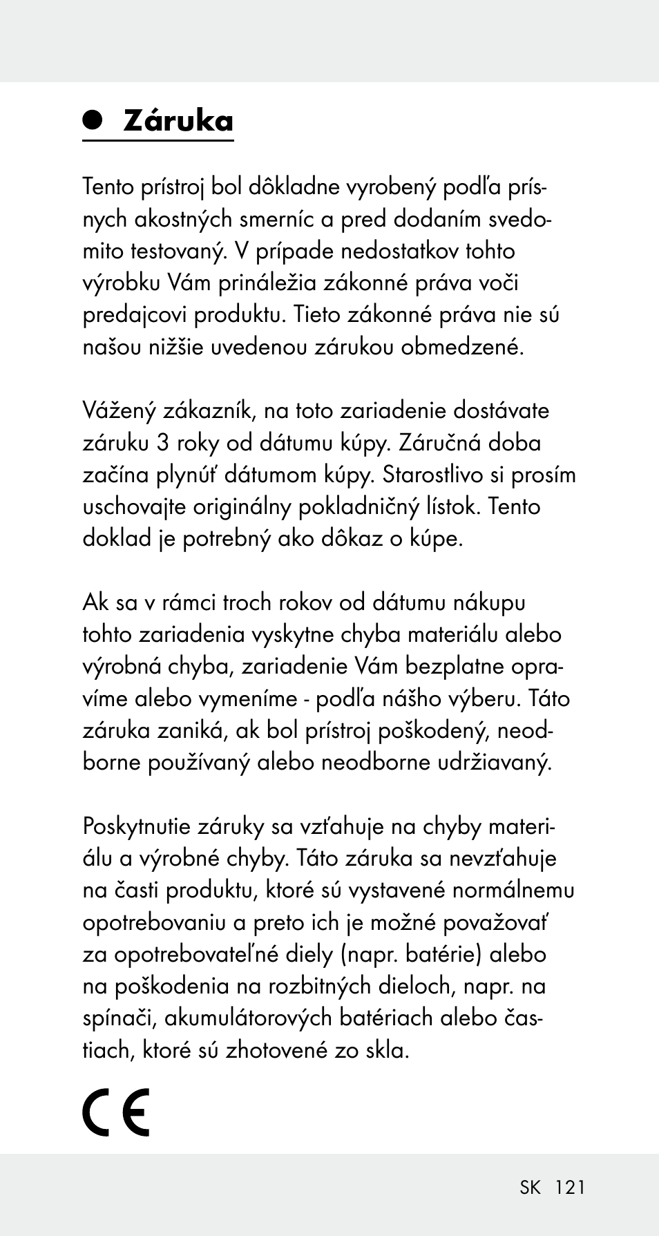 Záruka | Powerfix Z32114 User Manual | Page 121 / 142