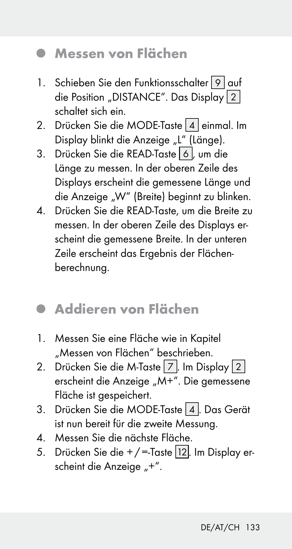 Messen von flächen, Addieren von flächen | Powerfix Z32114 User Manual | Page 133 / 142