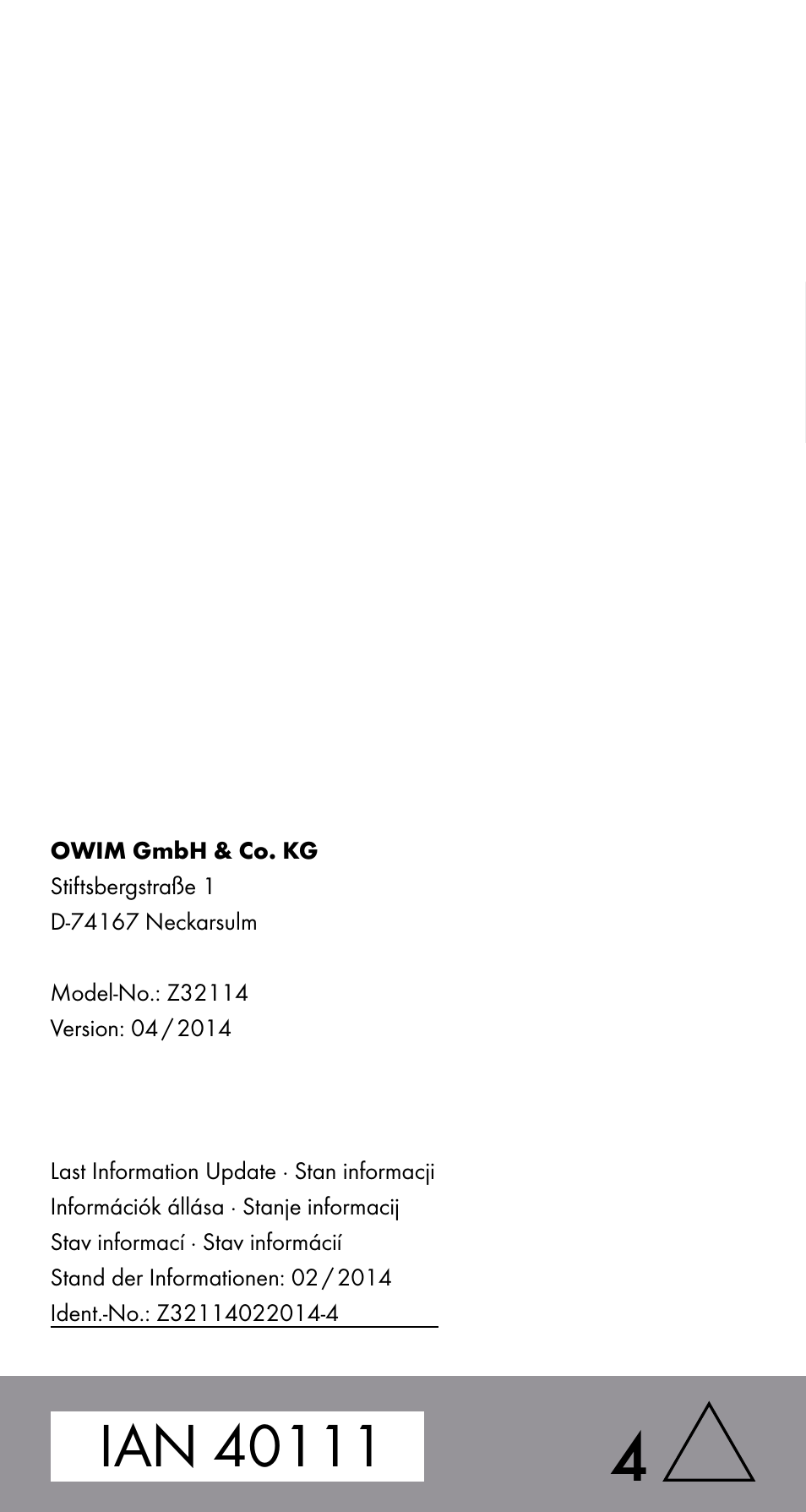 Powerfix Z32114 User Manual | Page 142 / 142