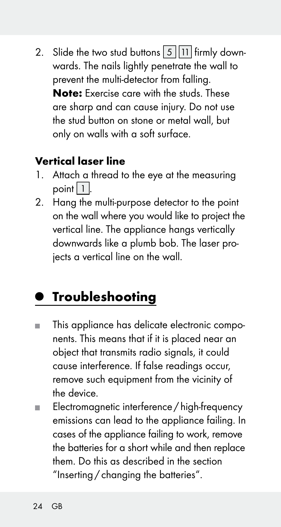 Troubleshooting | Powerfix Z32114 User Manual | Page 24 / 142
