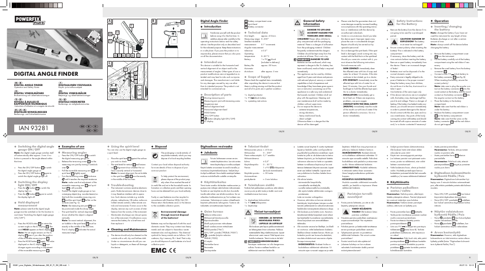 Powerfix Z29938 User Manual | 4 pages