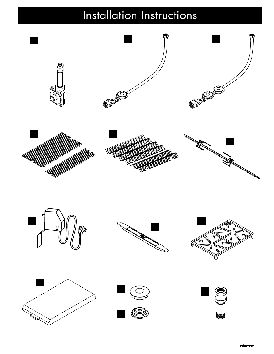 Installation instructions | Dacor OB52 User Manual | Page 13 / 20