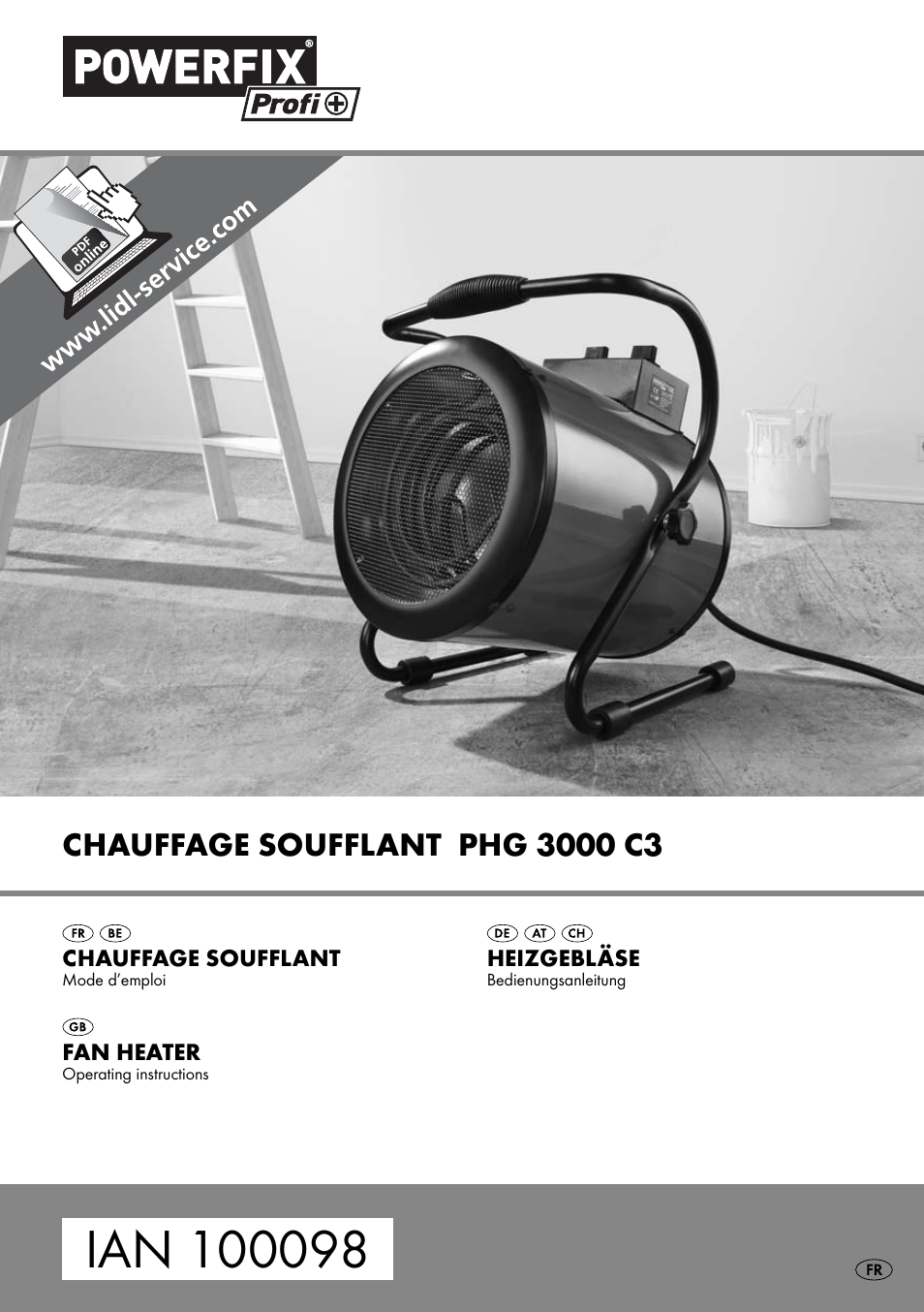 Powerfix PHG 2500 C3 User Manual | 45 pages