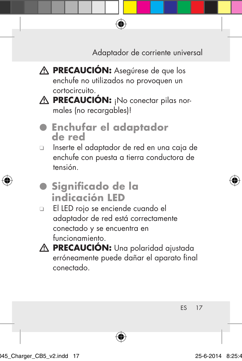 Enchufar el adaptador de red, Significado de la indicación led | Powerfix Power Socket Switch User Manual | Page 17 / 93