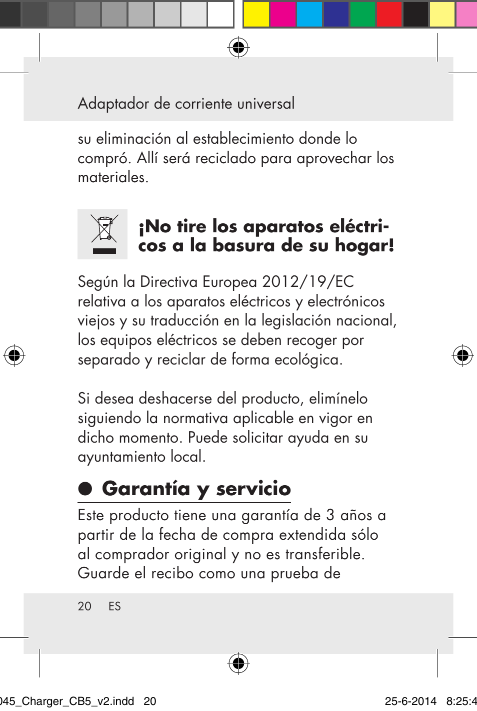 Garantía y servicio | Powerfix Power Socket Switch User Manual | Page 20 / 93