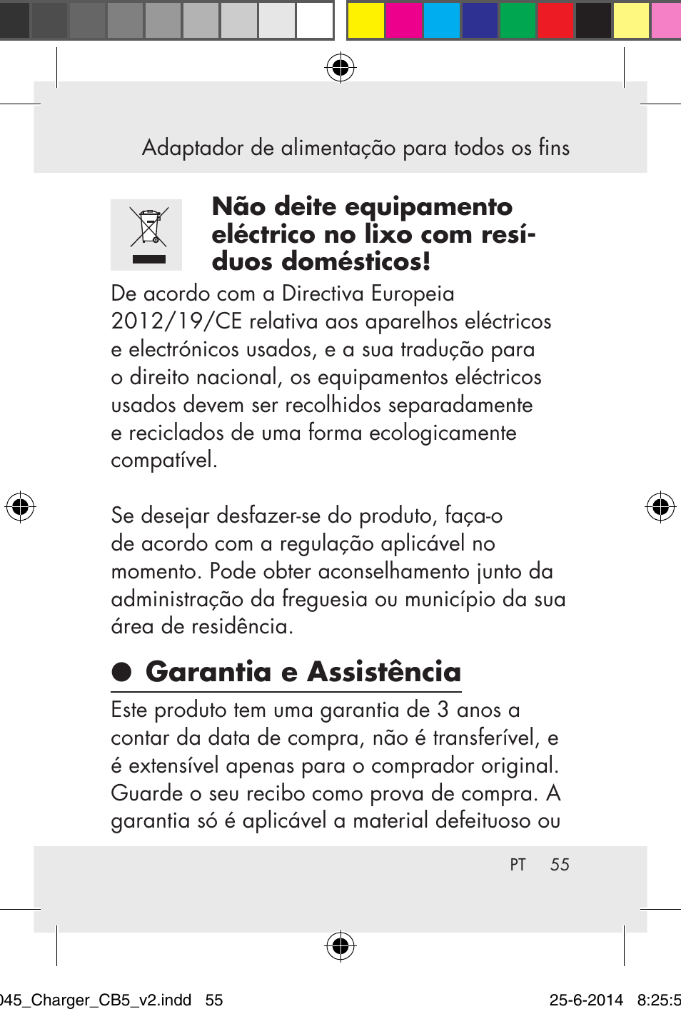 Garantia e assistência | Powerfix Power Socket Switch User Manual | Page 55 / 93