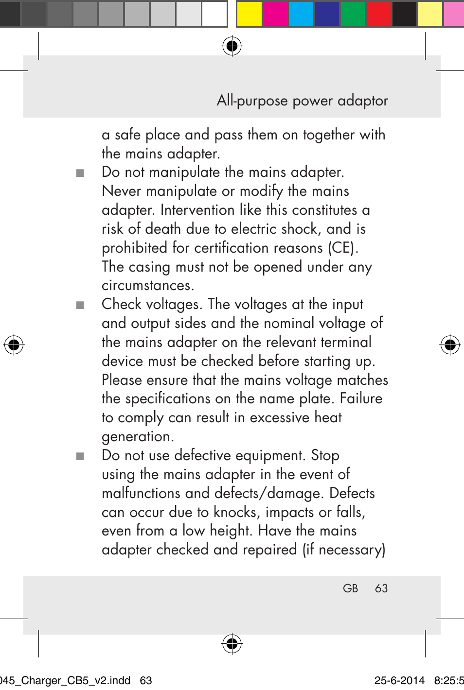 Powerfix Power Socket Switch User Manual | Page 63 / 93