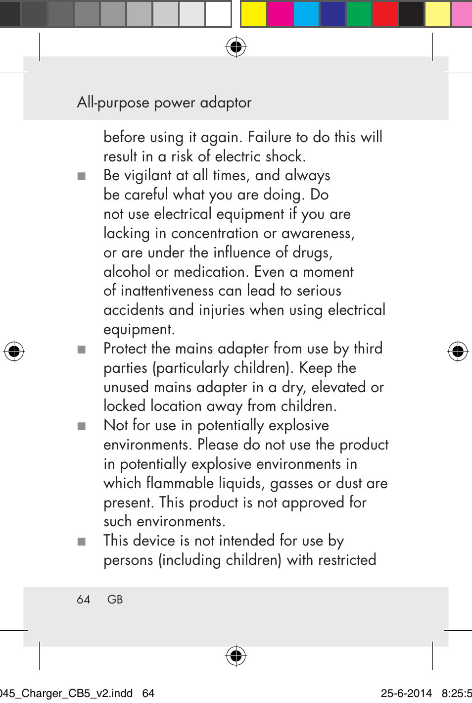 Powerfix Power Socket Switch User Manual | Page 64 / 93