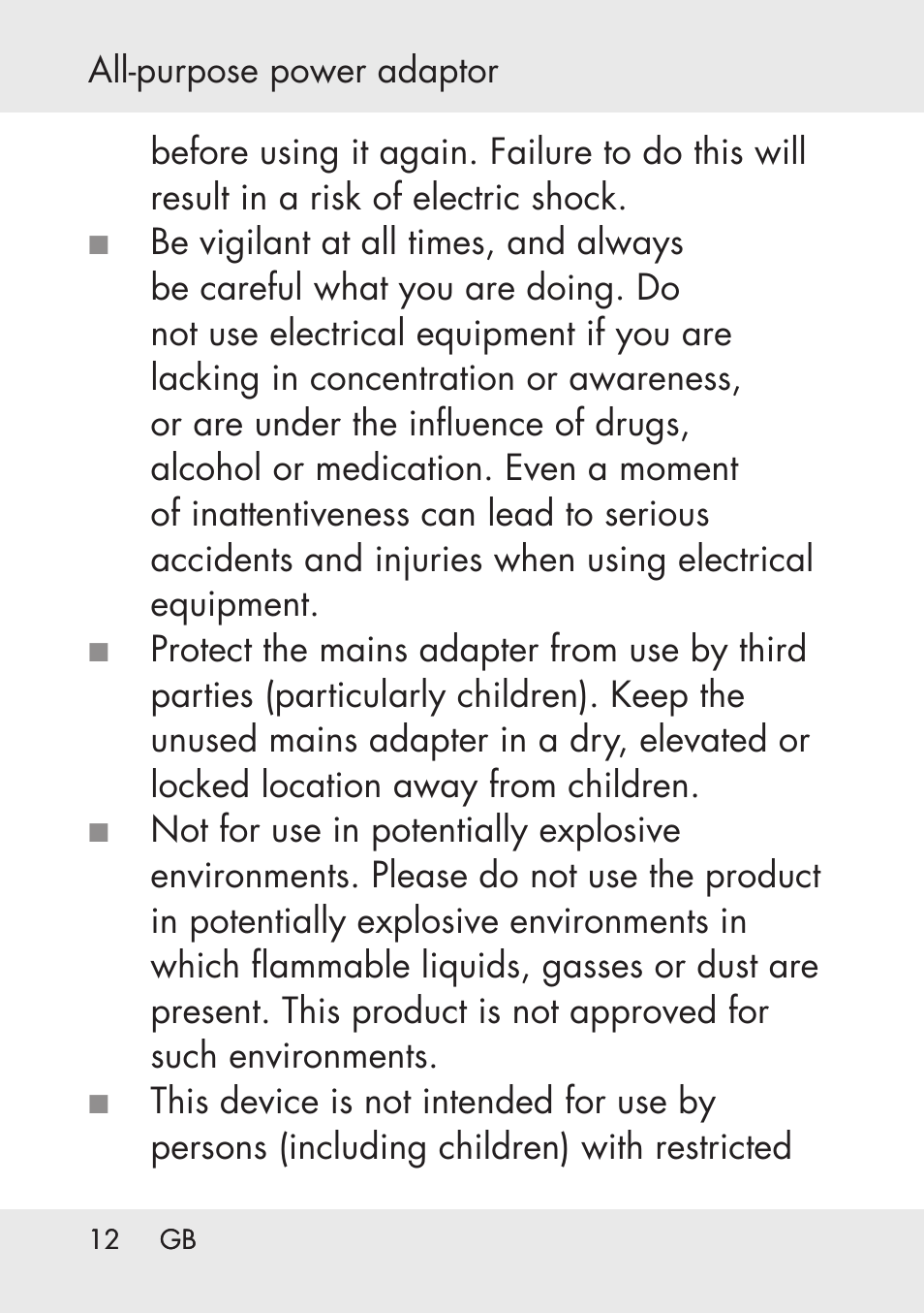 Powerfix Power Socket Switch User Manual | Page 12 / 76