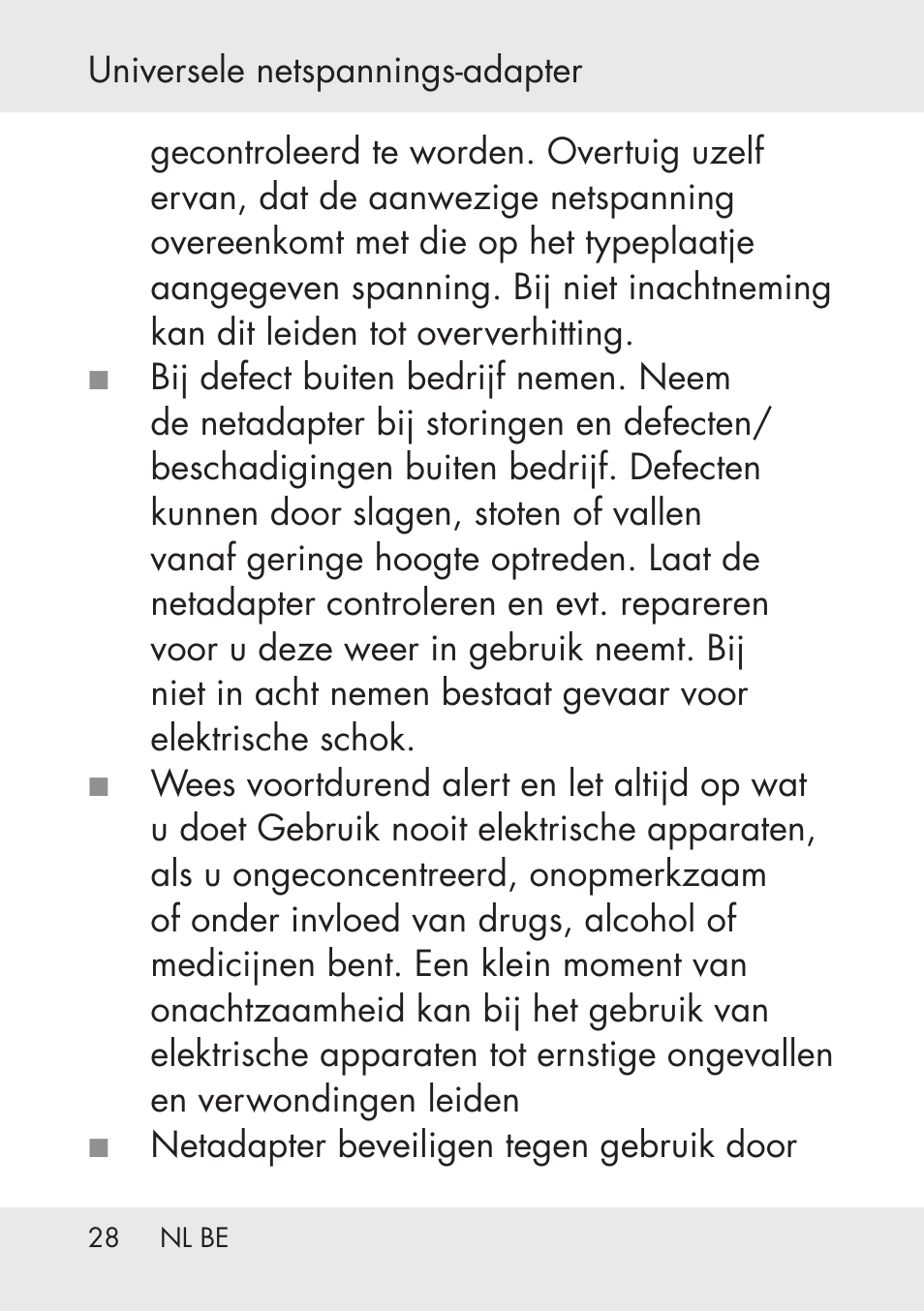 Powerfix Power Socket Switch User Manual | Page 28 / 76