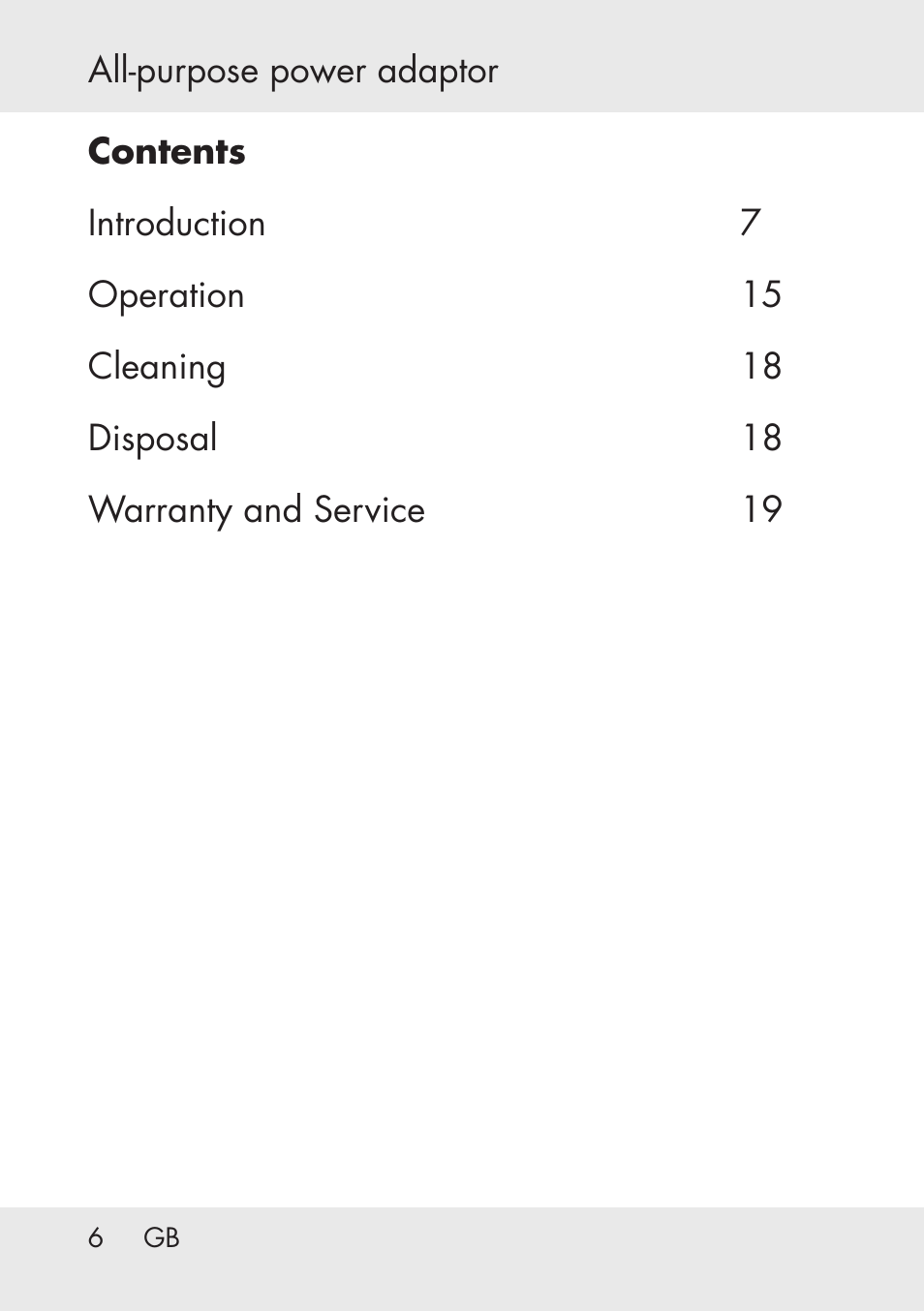 Powerfix Power Socket Switch User Manual | Page 6 / 76
