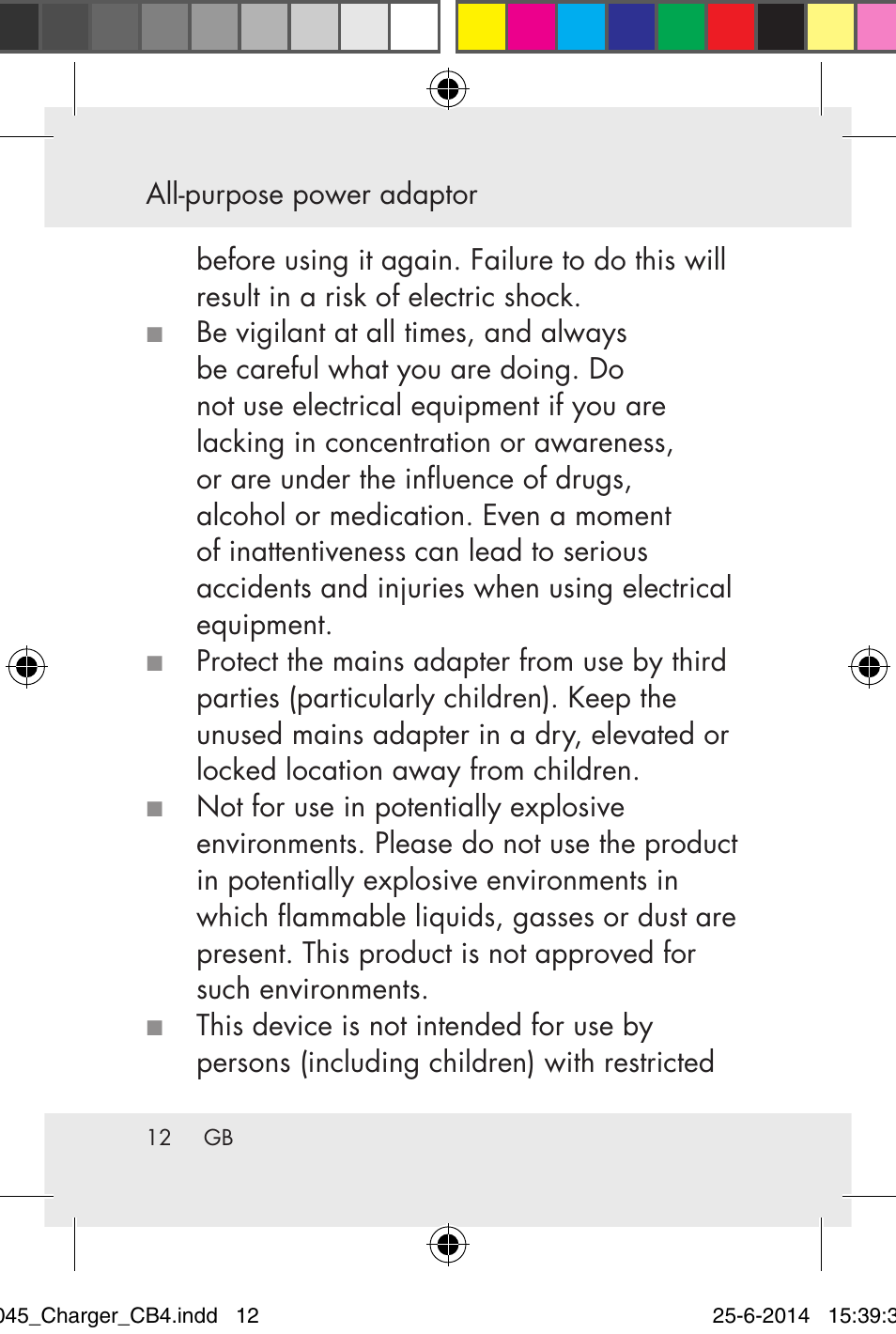 Powerfix Power Socket Switch User Manual | Page 12 / 92