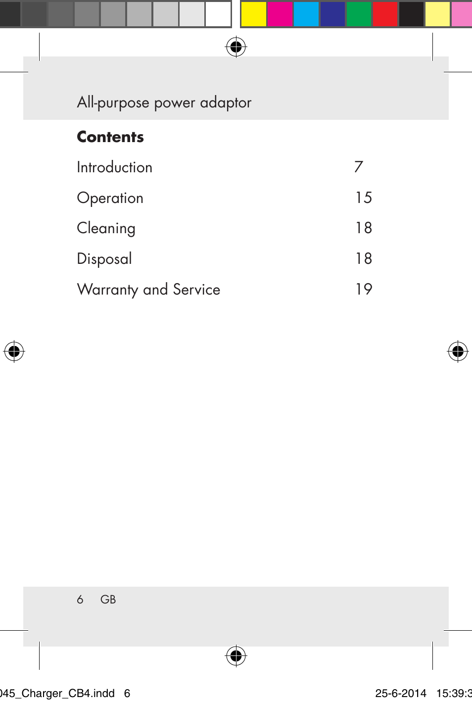 Powerfix Power Socket Switch User Manual | Page 6 / 92