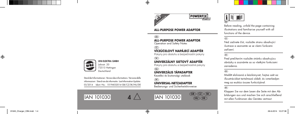 Powerfix Power Socket Switch User Manual | Page 90 / 92