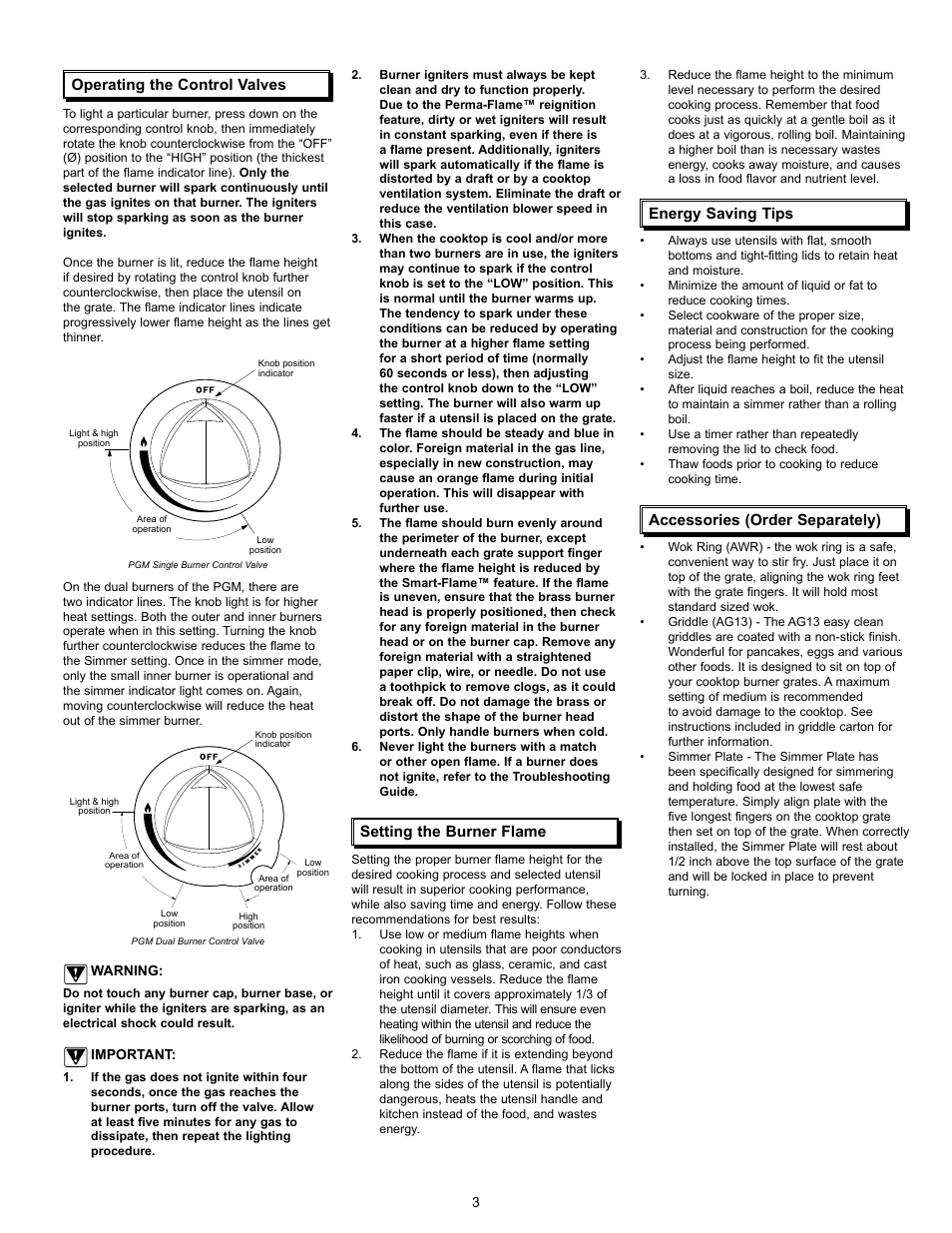 Dacor Cooktops User Manual | Page 5 / 12