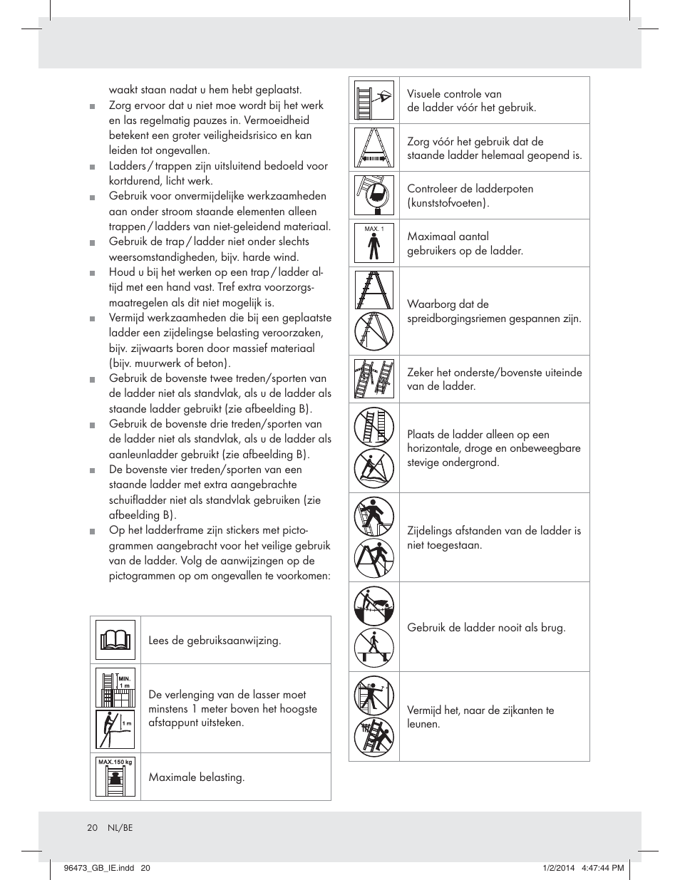 Powerfix Z31966 User Manual | Page 20 / 25