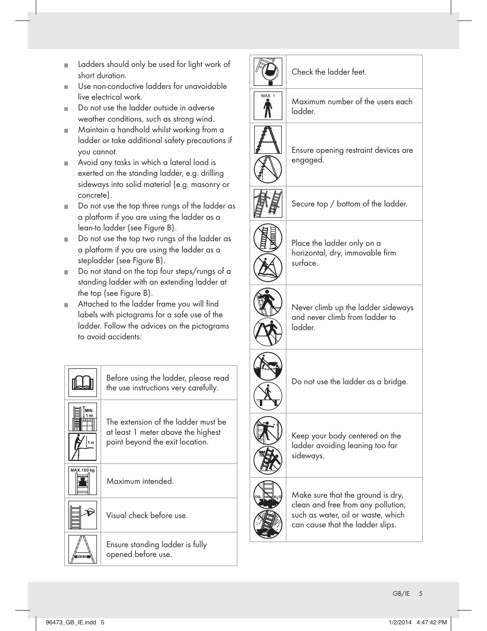 Powerfix Z31966 User Manual | Page 5 / 25