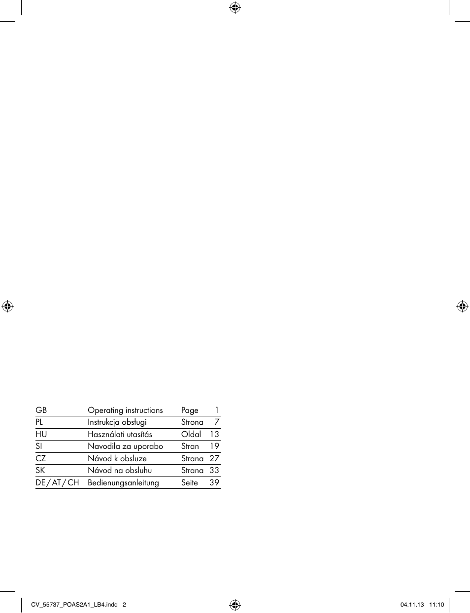 Powerfix POAS 2 A1 User Manual | Page 2 / 47